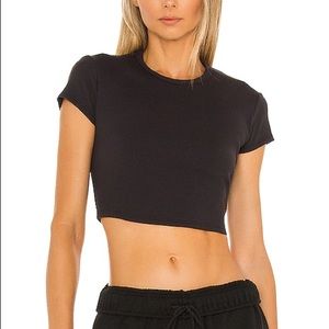 Alo Ribbed Short Sleeve Top